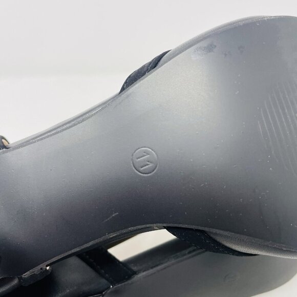 Journee Collection Womens Size 11 Olina T Strap Round Toe Pumps Heels Black $89 - Picture 10 of 11